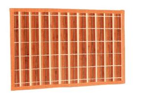 Multicolor Stripes Bamboo Dining Table Mat and Runner Set