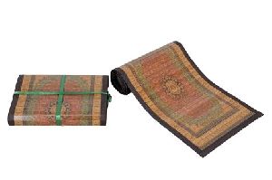 Persian Print Red Bamboo Dining Table Mat and Runner Set
