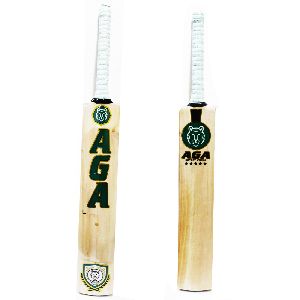 New AGA Kashmir Willow Cricket Bat for Leather Ball Mens Size Short Handle (SH) Multicolour