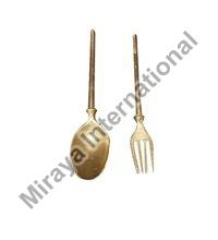 Brass Spoon And Fork