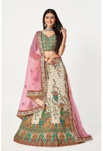 Peacock print Lehenga