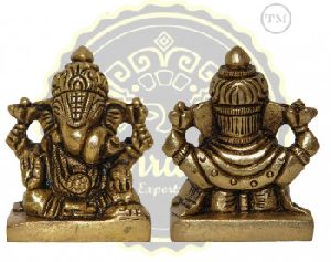 1.75 Inches Lord Ganesha Brass Statue
