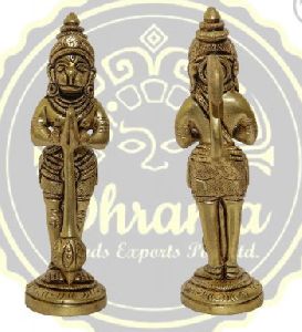 5 Inches Brass Lord Hanuman Statue