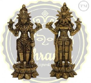 6 Inches Brass Lord Vishnu Statue