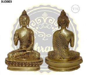 7.5 Inches Brass Lord Buddha Idol