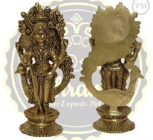 Brass Lord Murugan Kartikeya Statue