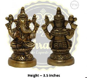 3.5 Inches Lord Ganesha Brass Statue