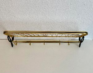 Brass Finish Garment Display Rack