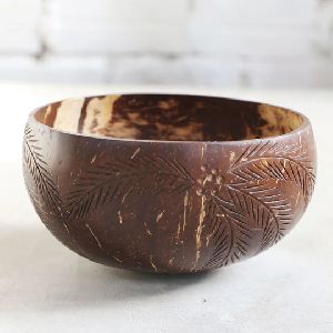 Palm Leaf Jumbo Coconut Bowl & Cutlery Set