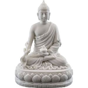 White Stone Buddha Statue