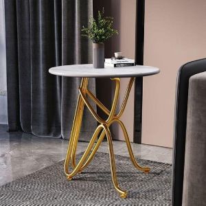 AHD-943 Stainless Steel Base and Marble Top Stool