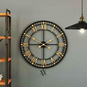 Vintage French Cafe Metal Wall Clock