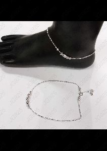 925 Sterling Silver Light Weight Toe Anklet 8