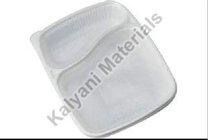 2 Compartment Meal Tray