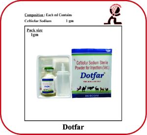 Ceftiofur Sodium 1 gm Dry Injection Brand-Dotfar