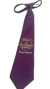 Embroidered Logo School Tie