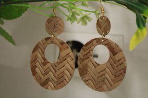 Latest Rattan Earring In Round Shape Partyware Earring From Tradnary