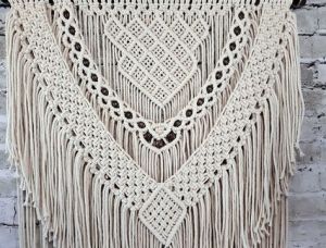 Macrame curtain