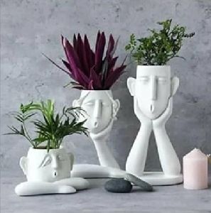 Polyresin Face Planters