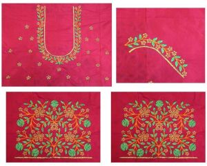 Designer Blouse All pattu Silk Sarees