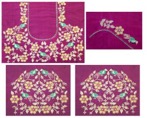 Designer Blouse All Sana Silk Sarees