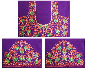 purple blouse for saree