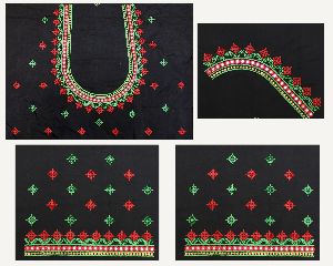 black saree blouse kutch work
