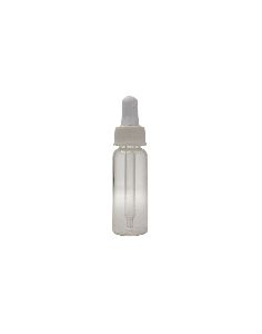 10 ml Transparent Vial glass + Dropper