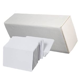 Thermal Printable Plain Bright White Blank PVC Cards 0.8mm Premium Quality for Evolis, Magicard, D