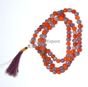 Amethyst Carnelian Jap Mala