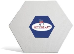 Hexagon Shape White Canvas Board