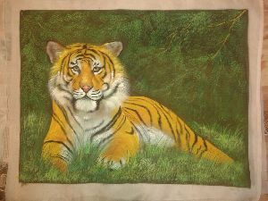 Tiger Cloth Paintings