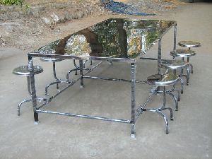 stainless steel canteen table