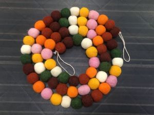 FELT BALL GARLAND