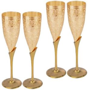 CHAMPAGNE GOLD GLASS SET