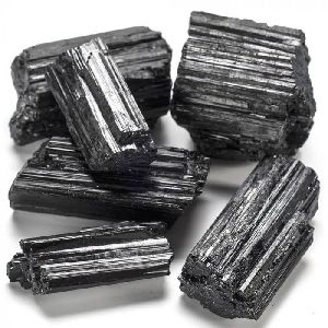 Black Tourmaline Rough Stones