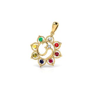 Navratna Gemstone Pendant