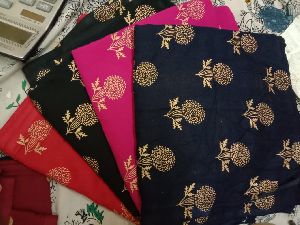 Foil printed fabric