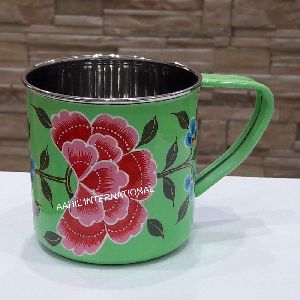 Hand Painted Kashmiri Enamel Mug