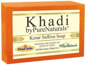 byPureNaturals Khadi Kesar/Saffron Soap- 125gm