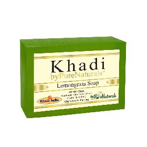 Khadi byPureNaturals lemon Grass Bathing Body Soap Bar