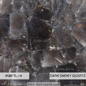 Dark Smoky Quartz Semi Precious Stone Slab