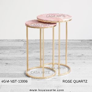 Rose Quartz Nested Side Table