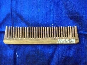 Brown Hair Wooden Comb