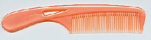 Orange Plastic Hair Comb