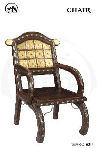 Brass Block Chair