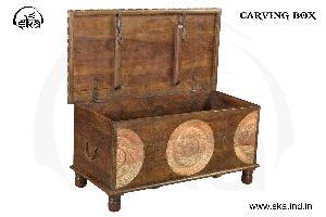 Wooden Carved Storage Box
