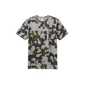 Mens Army Print T Shirt