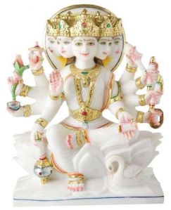 Marble Gayatri Statue