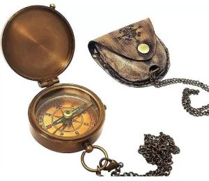 Antique Brass Compass